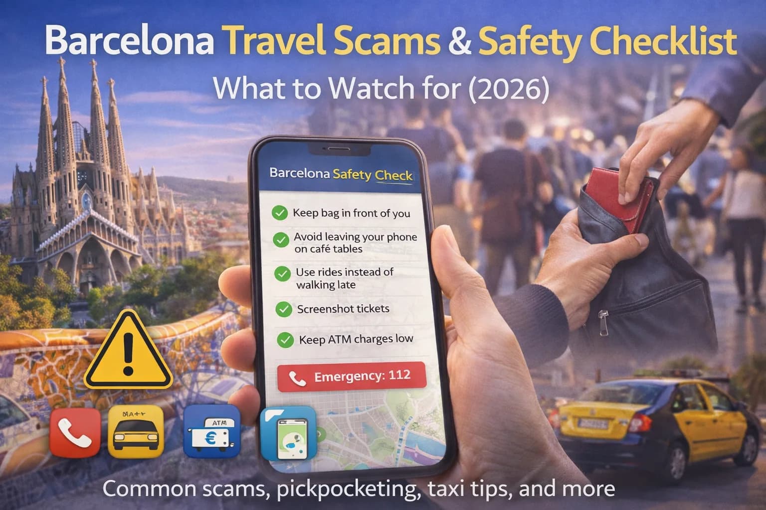 Truffe di viaggio a Barcellona e checklist sicurezza: cosa tenere d’occhio (2026)